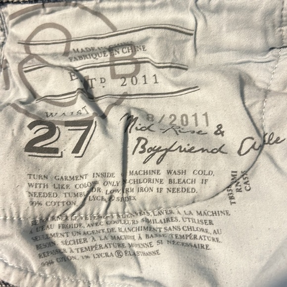 Treasure & Bond Mid Rise Boyfriend Ankle Distressed 27 - Picture 5 of 5